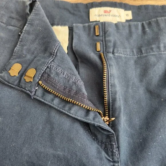 Vineyard Vines Women's Everyday Shorts Navy Blue 5" Inseam Size 10 MSRP $78 GUC - Picture 4 of 13